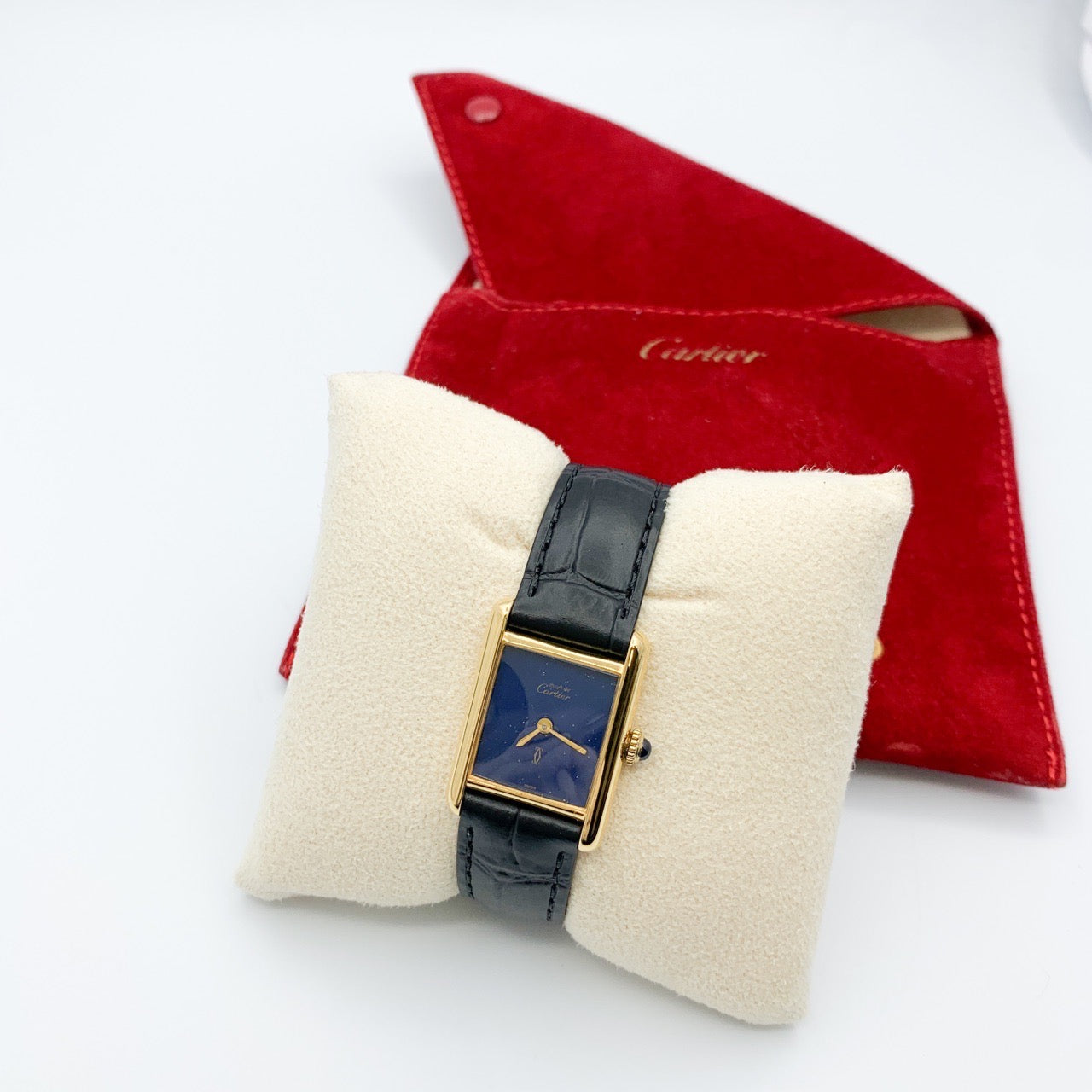 マストタンク SM 手巻き ラピスラズリ文字盤 ゴールド