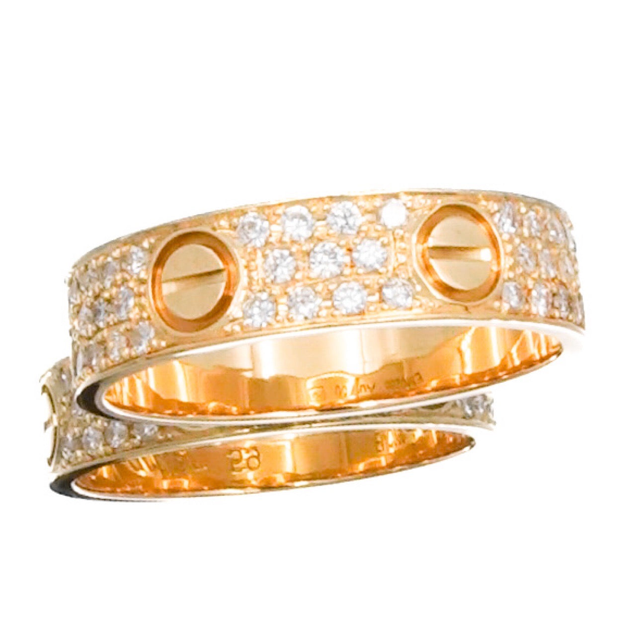 Love Ring Size 19 YG Diamond 
