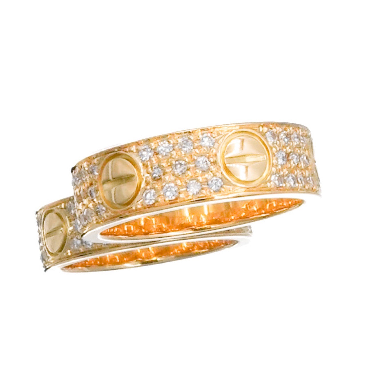 Love Ring Size 9 YG Diamond 