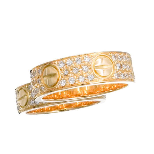 Love Ring Size 9 YG Diamond 