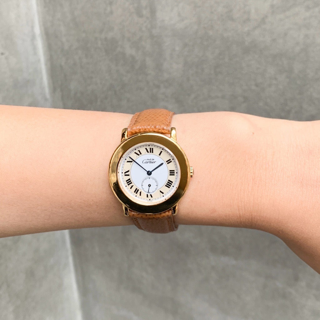 Mastrondo Small Second Gold Leather 