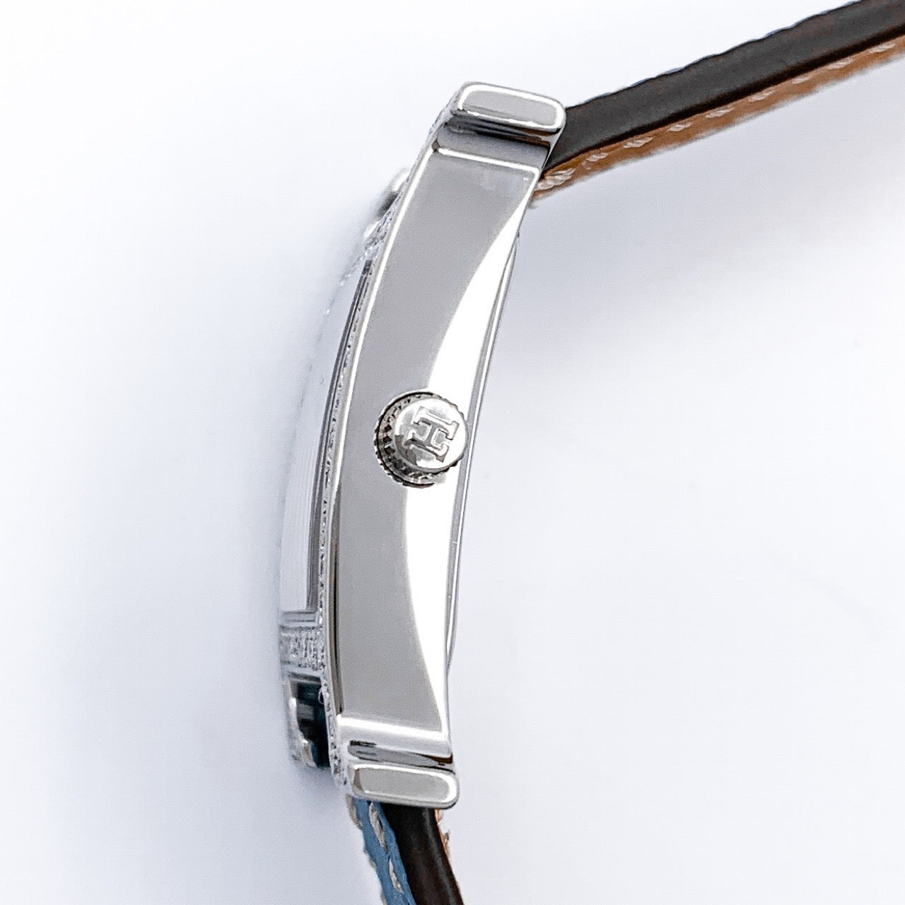 【仕上済】エルメス Hウォッチ SS ブルージーン文字盤 シルバー ダイヤ SS SS レディース 腕時計 HERMES 時計 Hウォッチ SS ブルージーン文字盤 シルバー ダイヤ レザー – LE MIRAIS