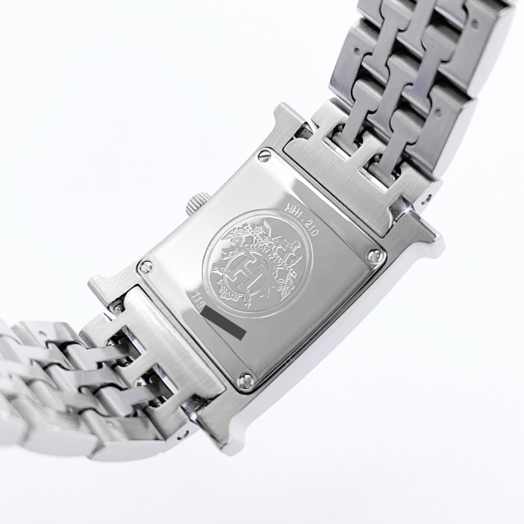 【仕上済】エルメス Hウォッチ SS ブルージーン文字盤 シルバー ダイヤ SS SS レディース 腕時計 HERMES 時計 Hウォッチ SS ブルージーン文字盤 シルバー ダイヤ レザー – LE MIRAIS