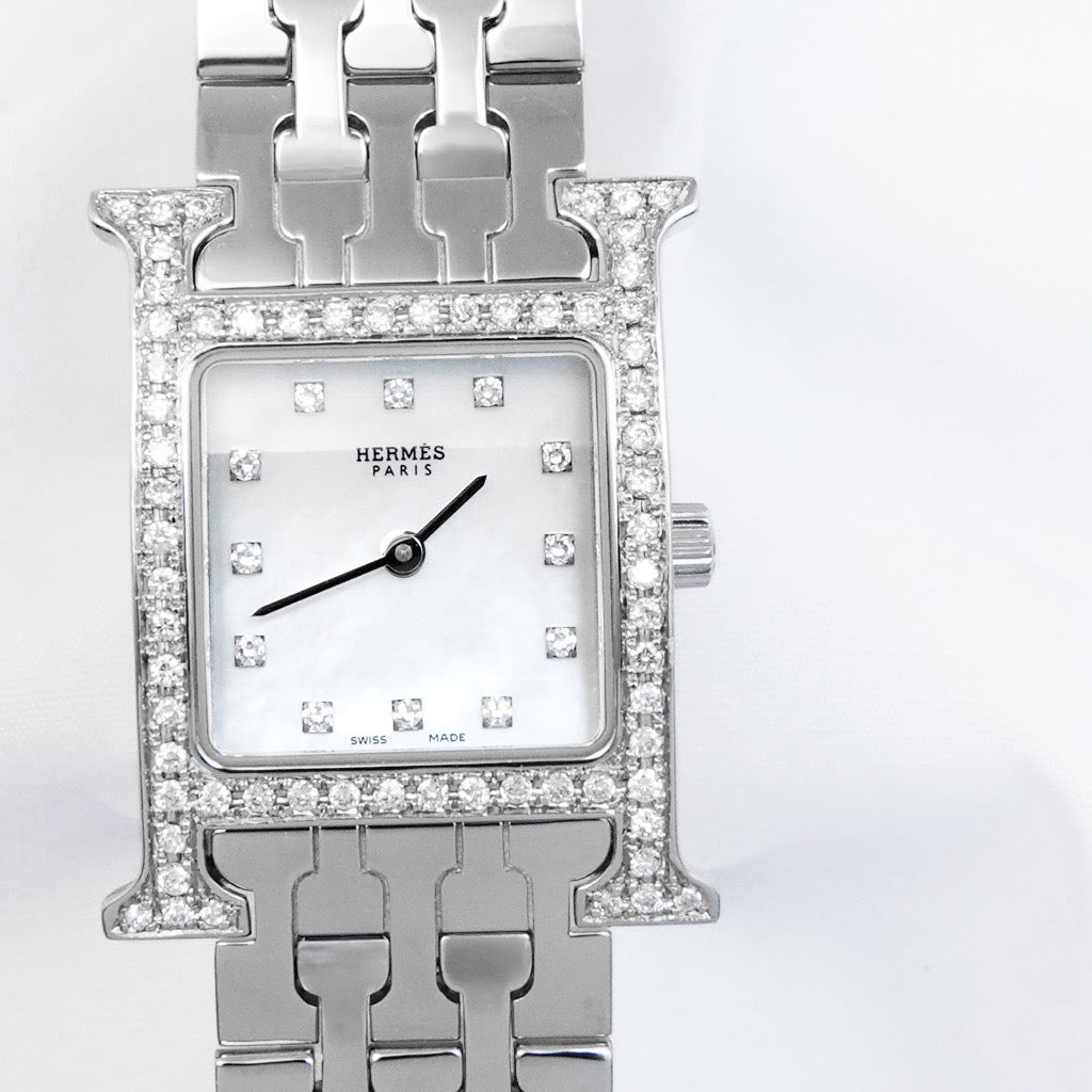 Hウォッチ SS シェルダイヤ文字盤 シルバー ダイヤ