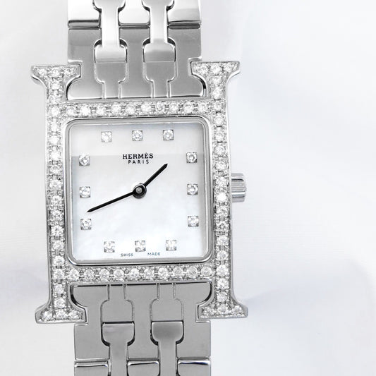 Hウォッチ SS シェルダイヤ文字盤 シルバー ダイヤ