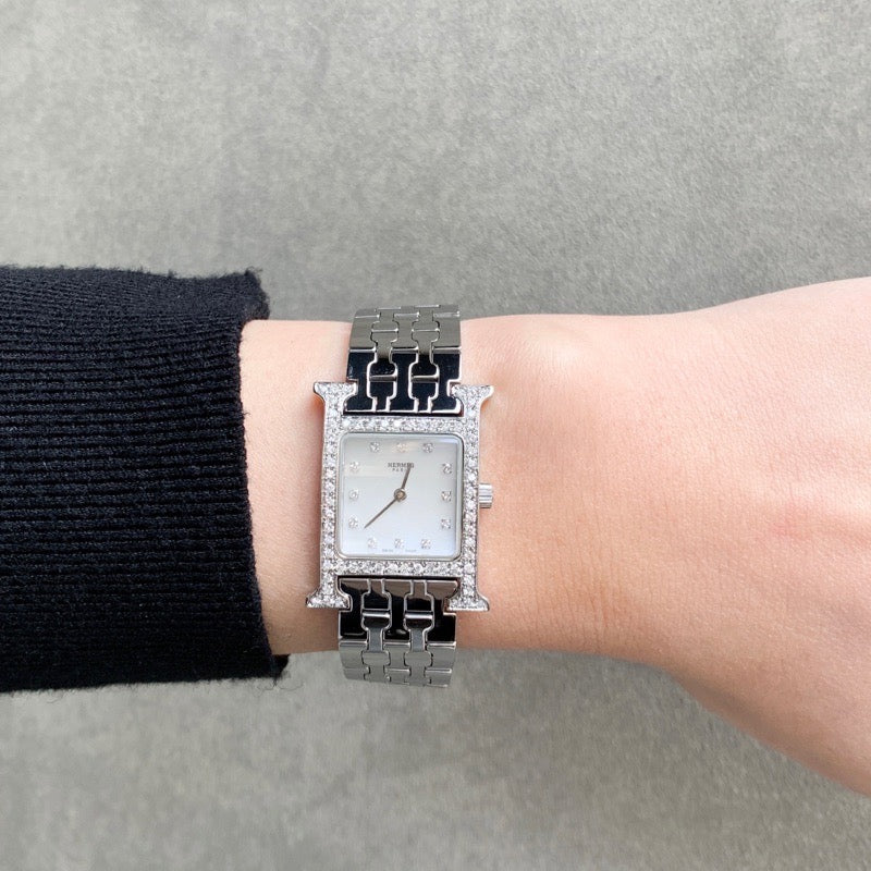 Hウォッチ SS シェルダイヤ文字盤 シルバー ダイヤ