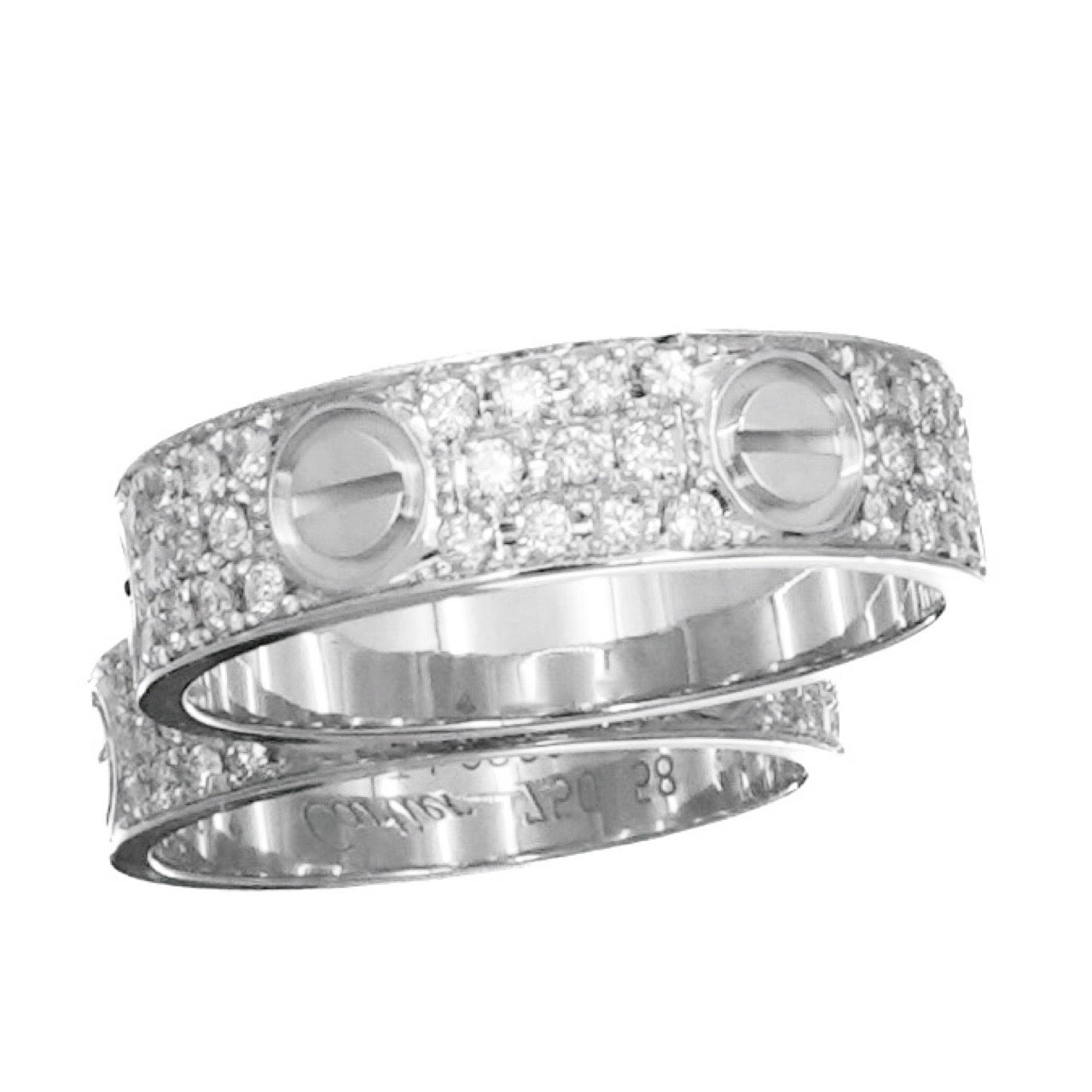 Love Ring Size 18 WG Diamond 