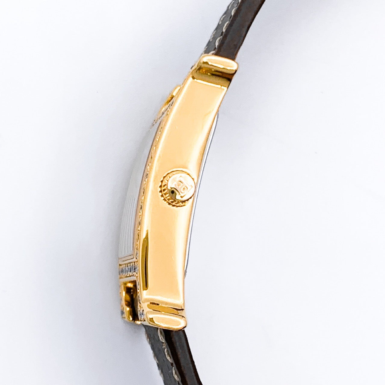 Hウォッチ 白文字盤 ゴールド ダイヤ