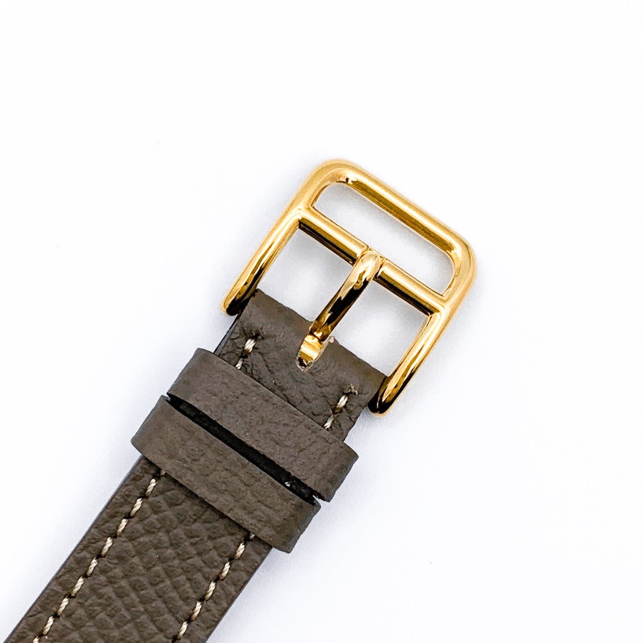 Hウォッチ 白文字盤 ゴールド ダイヤ