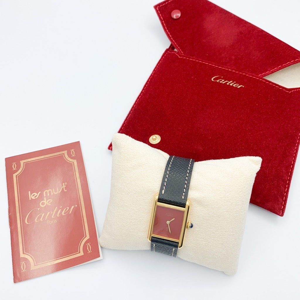 マストタンク SM 手巻き レッド文字盤 ゴールド