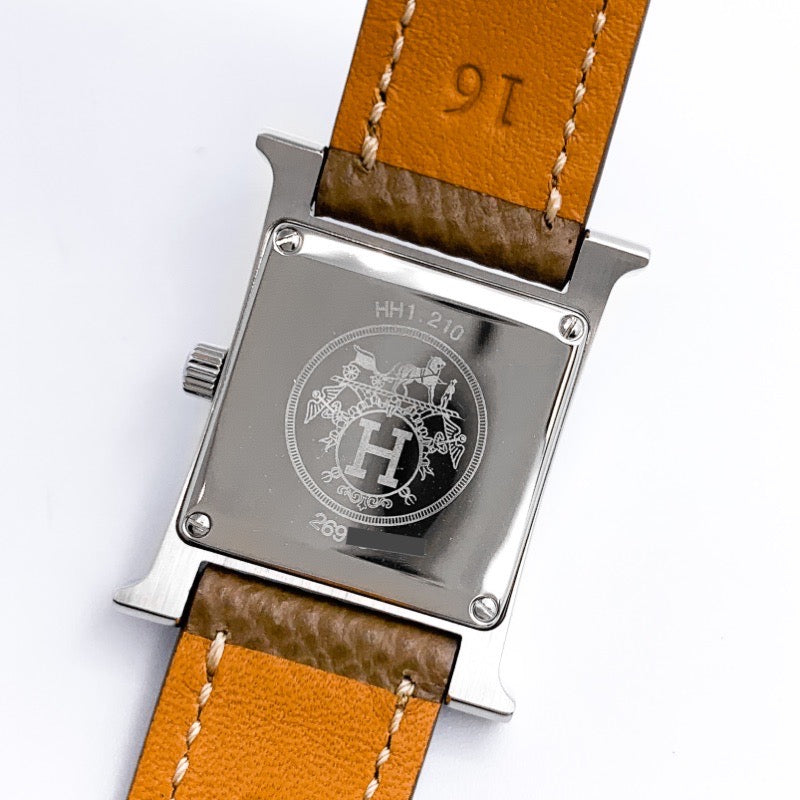 Hウォッチ 白文字盤 シルバー ダイヤ