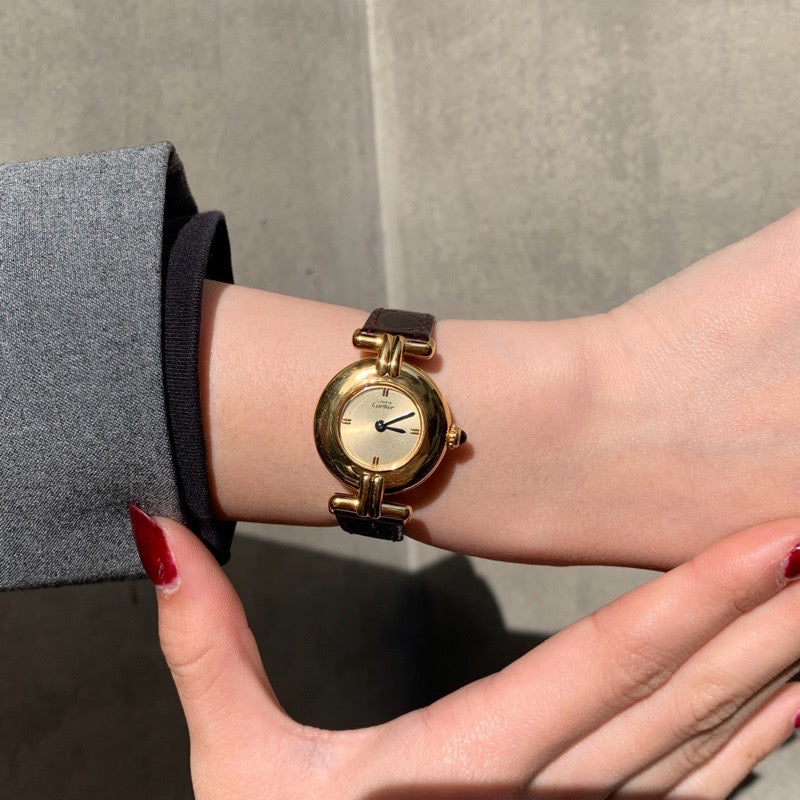 Must de Cartier 金色表盘 金色