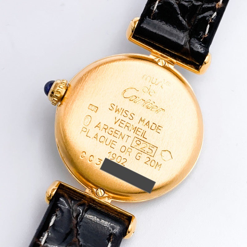 Must de Cartier 金色表盘 金色