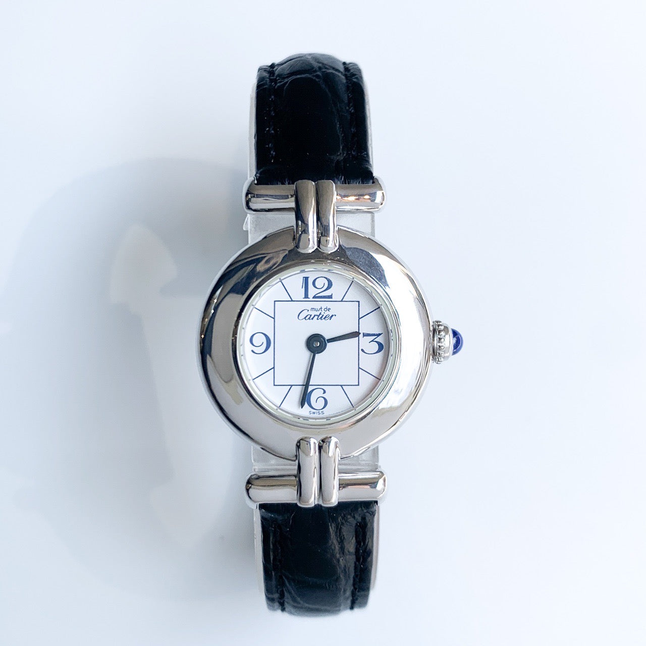 Must Colisée, with Arabic numeral dial, silver.