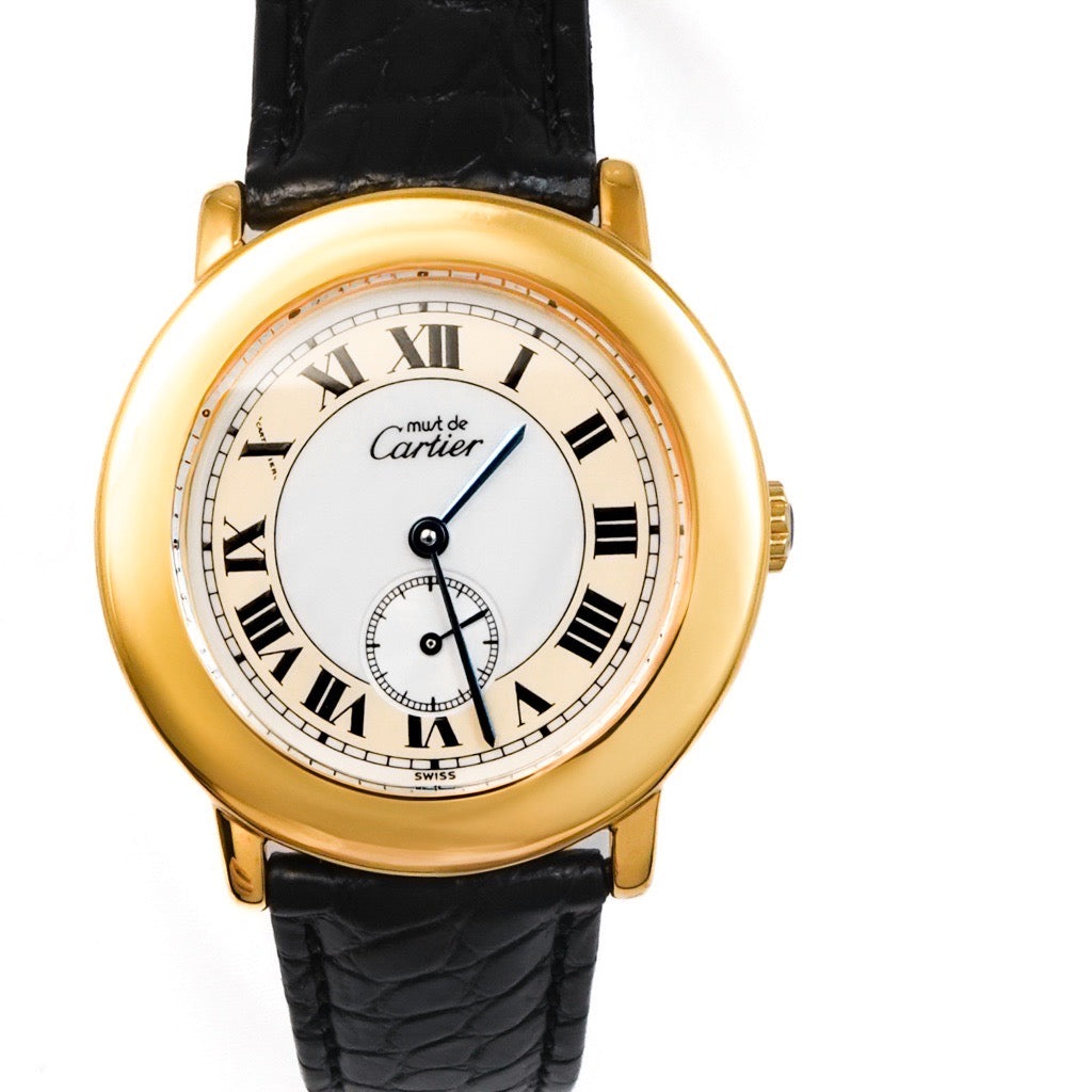 マストロンド スモールセコンド ゴールド レザー