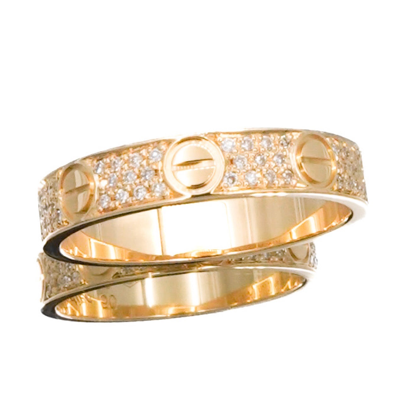 Mini Love Ring Size 10 YG Diamond 