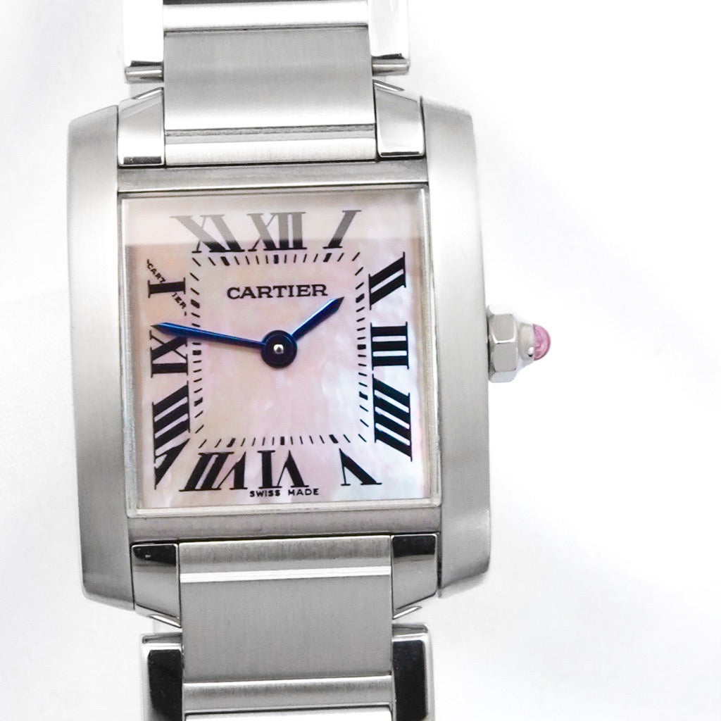 タンクフランセーズ SM SS ピンクシェル文字盤