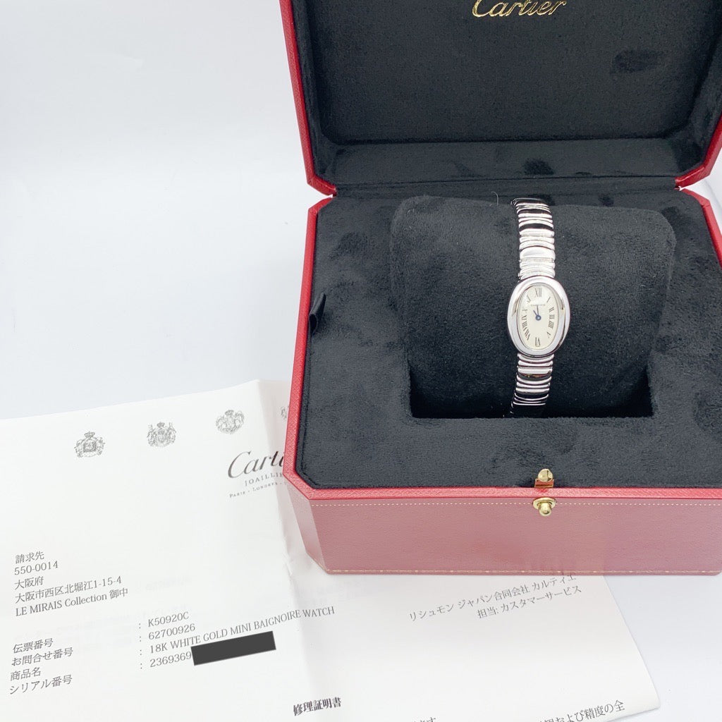 迷你美洲豹腕表，18K 白金表链