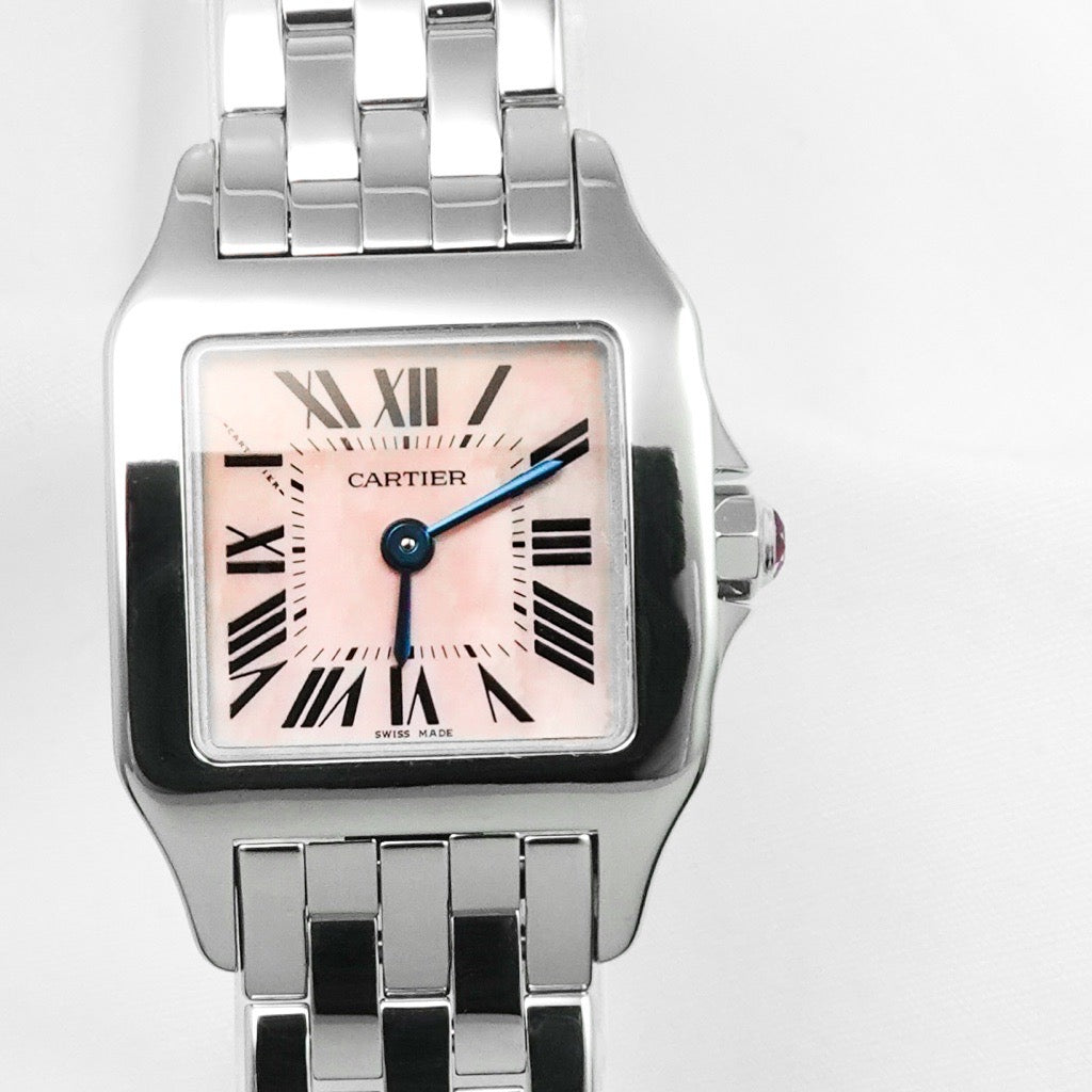 サントスドゥモワゼル SM SS ピンクシェル文字盤