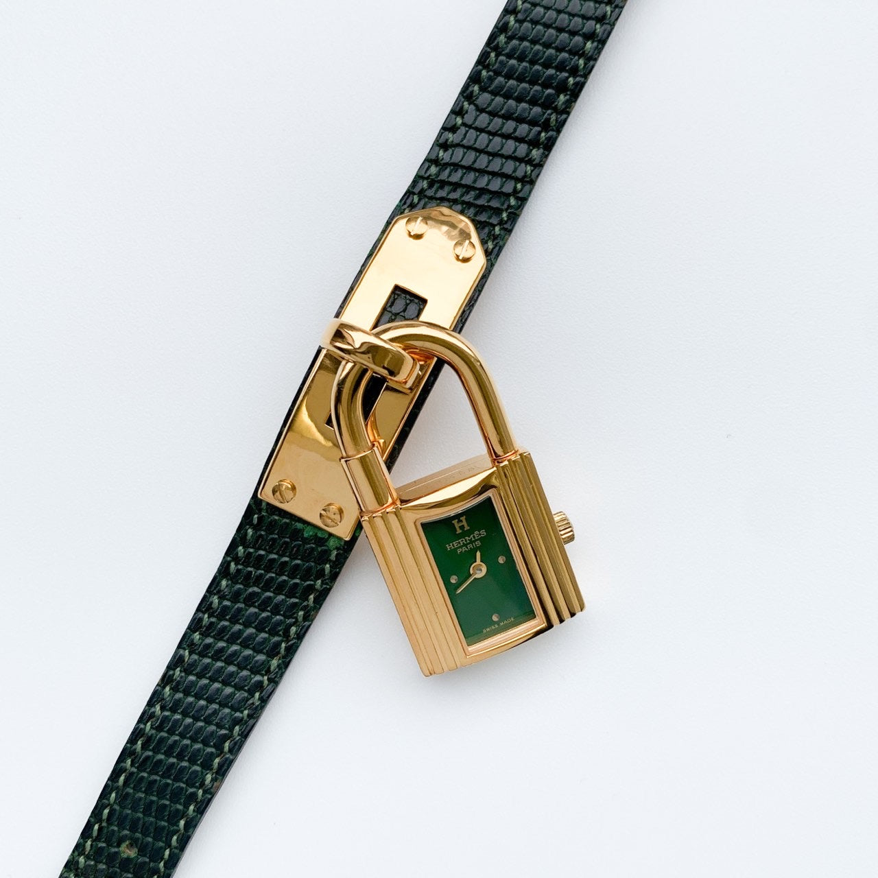 Kelly Watch, green dial, gold