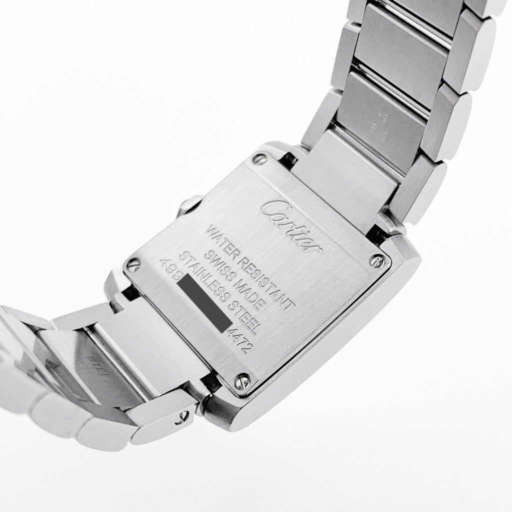 タンクフランセーズ 現行 SM SS シルバー文字盤