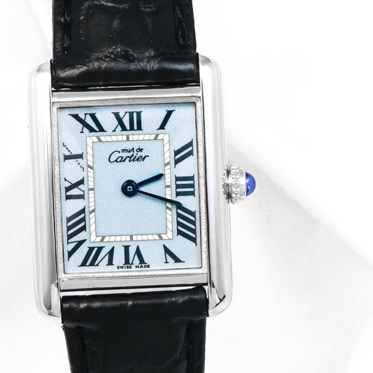 マストタンク MM パステルブルー文字盤 シルバー