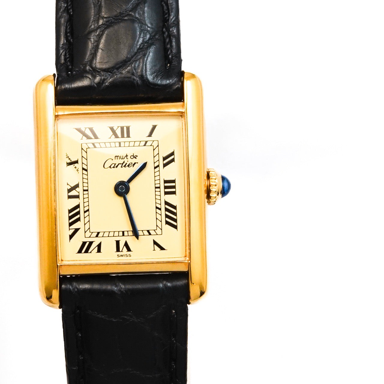 マストタンク SM 手巻き ベージュローマン文字盤 ゴールド