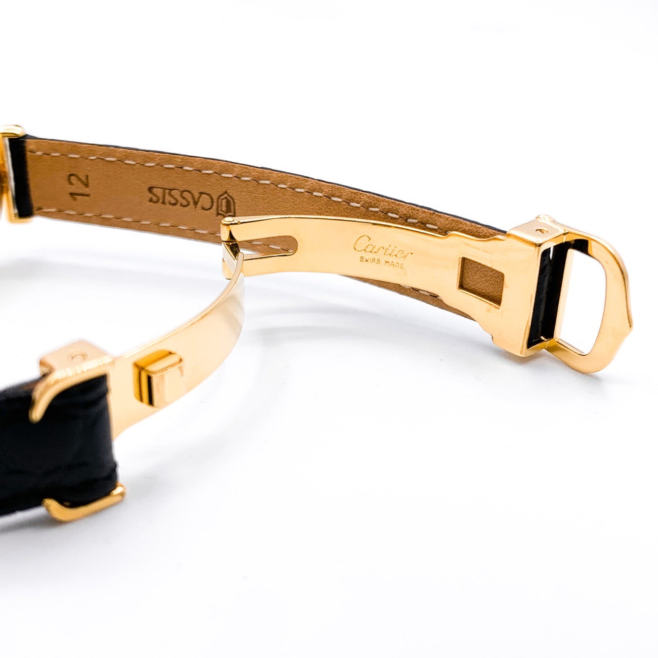 Must de Cartier 灰色罗马数字表盘 金色