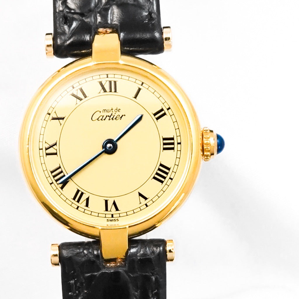 ヴァンドーム SM ローマン文字盤 ゴールド