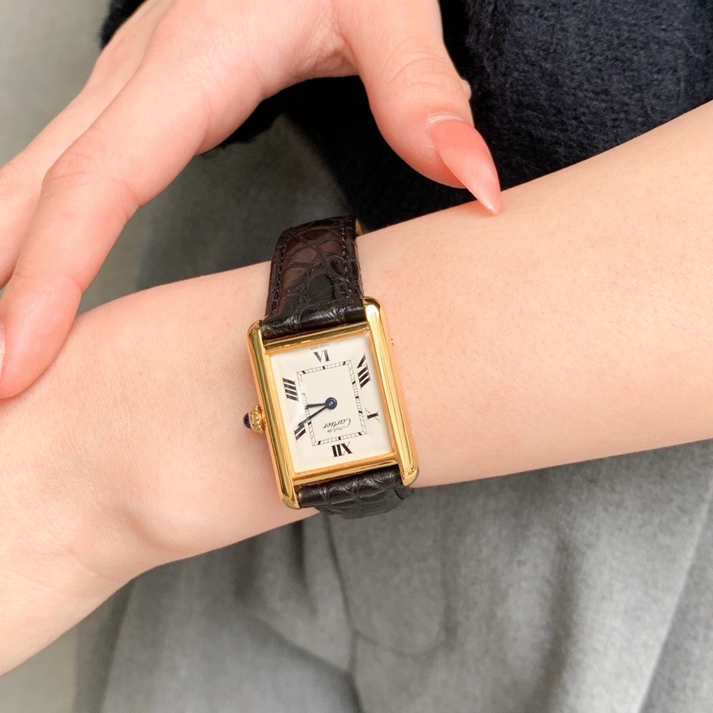 マストタンク MM 飛びホワイトローマン文字盤 ゴールド