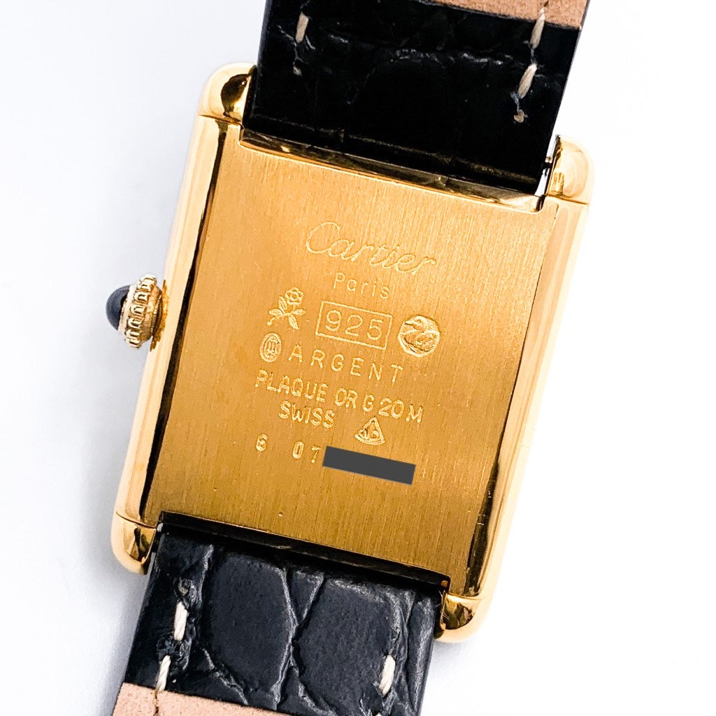 マストタンク LM 手巻き レッド文字盤 ゴールド