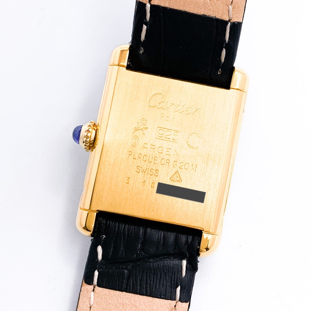 Must Tank SM Manual Winding Wine Red Dial Gold