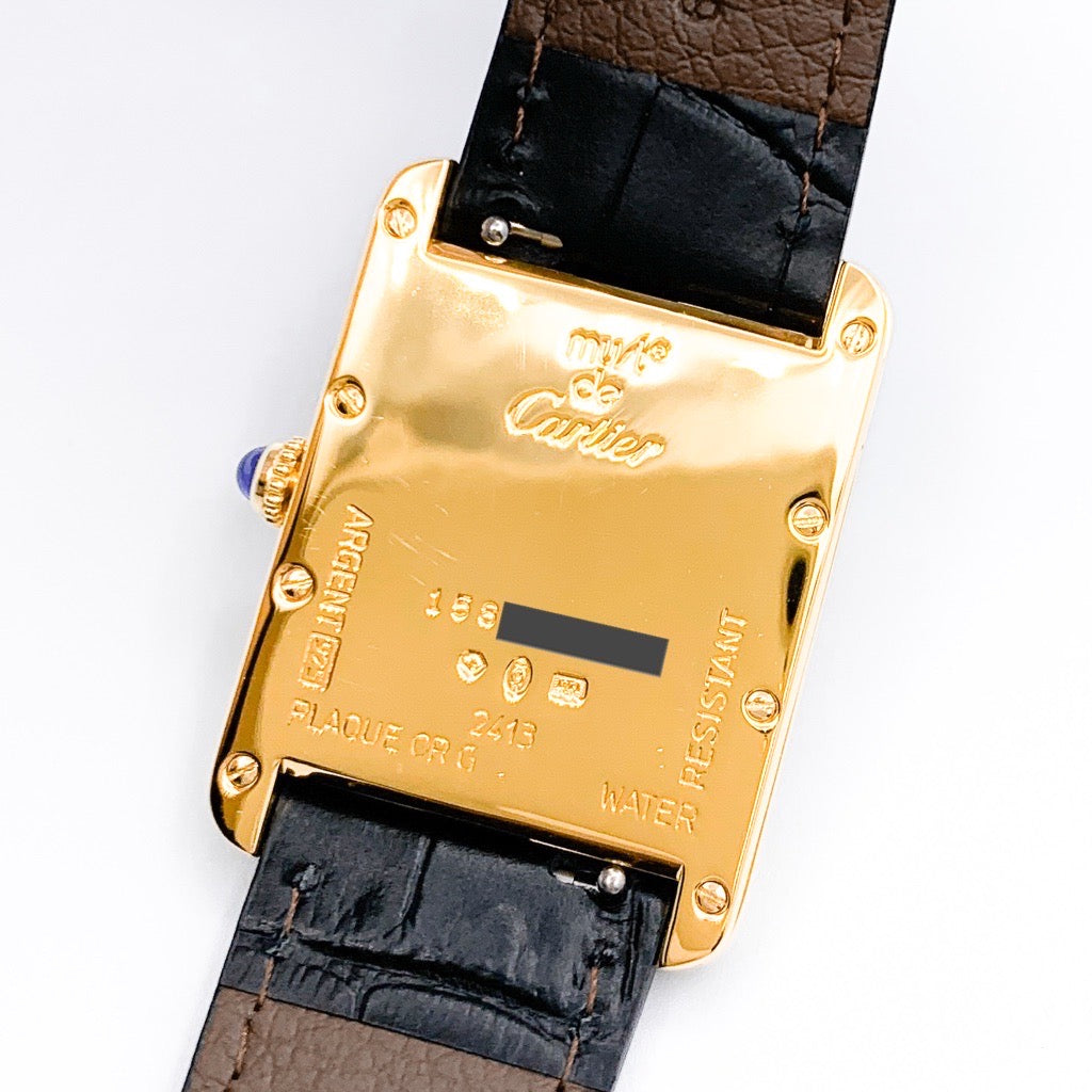 マストタンク XL デイト 3針 ベージュローマン文字盤 ゴールド