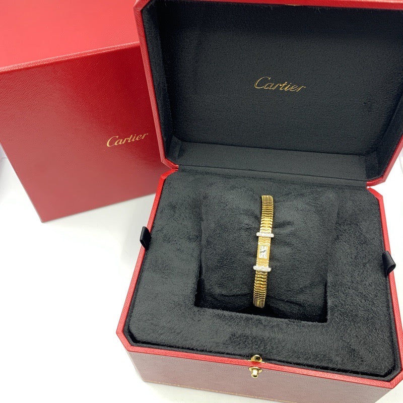 レトロアールデコ K18YG 手巻き 純正ダイヤ