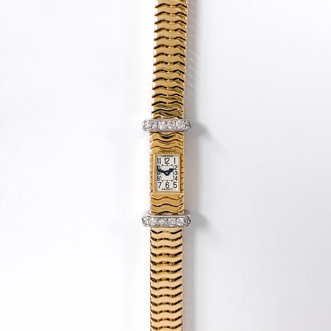 レトロアールデコ K18YG 手巻き 純正ダイヤ