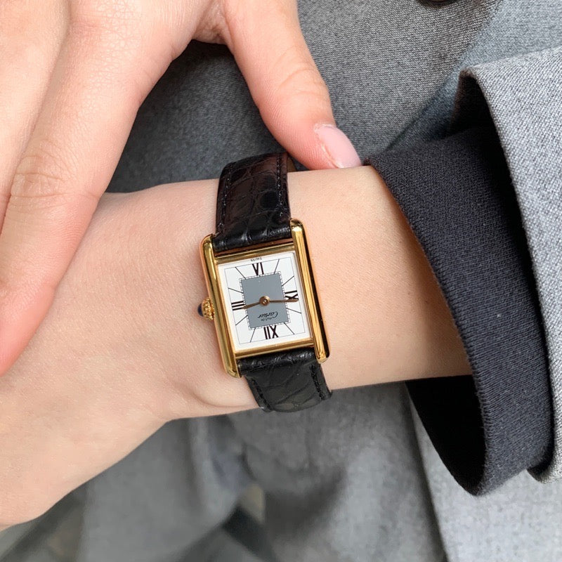 マストタンク SM センターグレーローマン文字盤 ゴールド