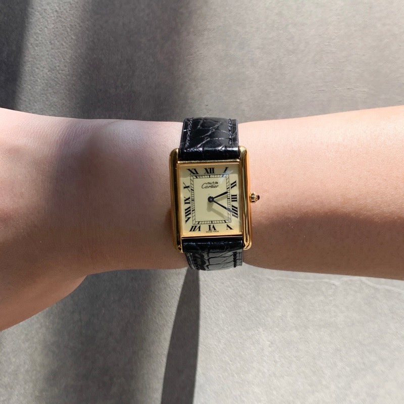 Mast Tank LM Beige Roman Dial Gold