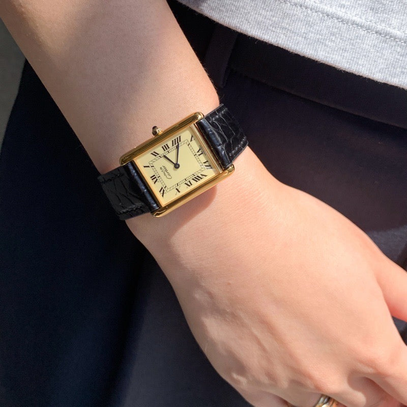 Mast Tank LM Beige Roman Dial Gold