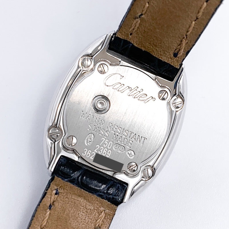 【仕上済】カルティエ ミニベニュワール K18WG シルバーロゴダイヤ文字盤 レザー レディース 腕時計 CARTIER 時計 ミニベニュワール K18WG シルバーロゴダイヤ文字盤 レザー – LE MIRAIS
