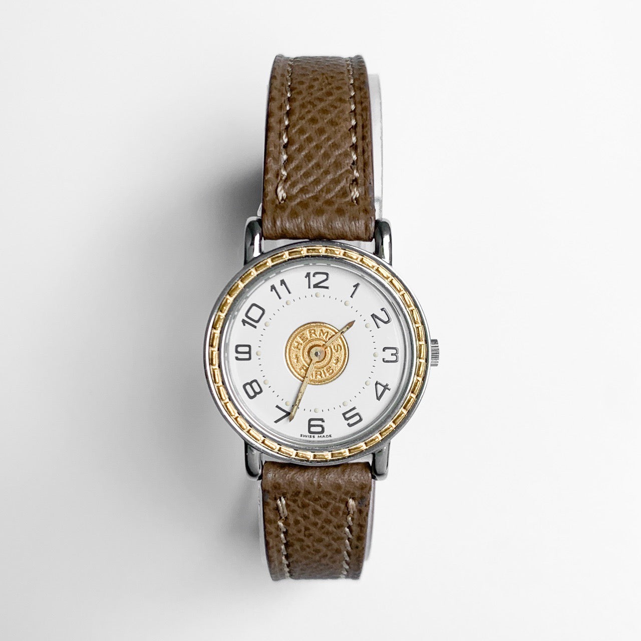 Serie Combi White Dial Leather