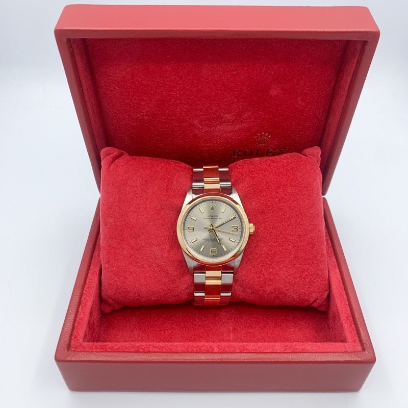 オイスターパーペチュアル シルバー文字盤 コンビ 34mm　14203