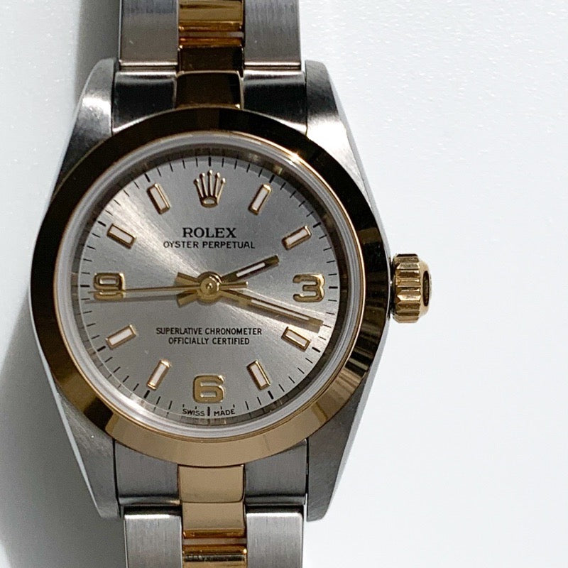 Oyster Perpetual Silver Dial Two-Tone 76183