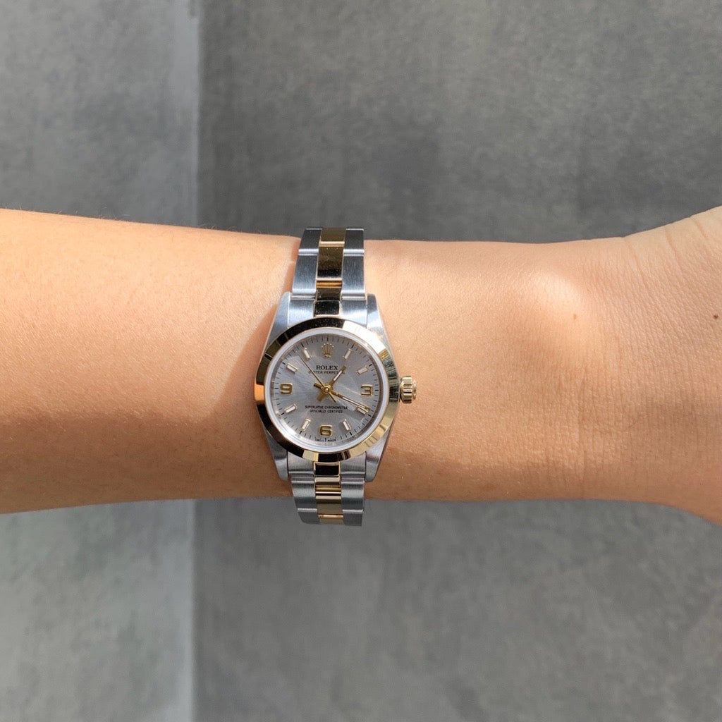 Oyster Perpetual Silver Dial Two-Tone 76183