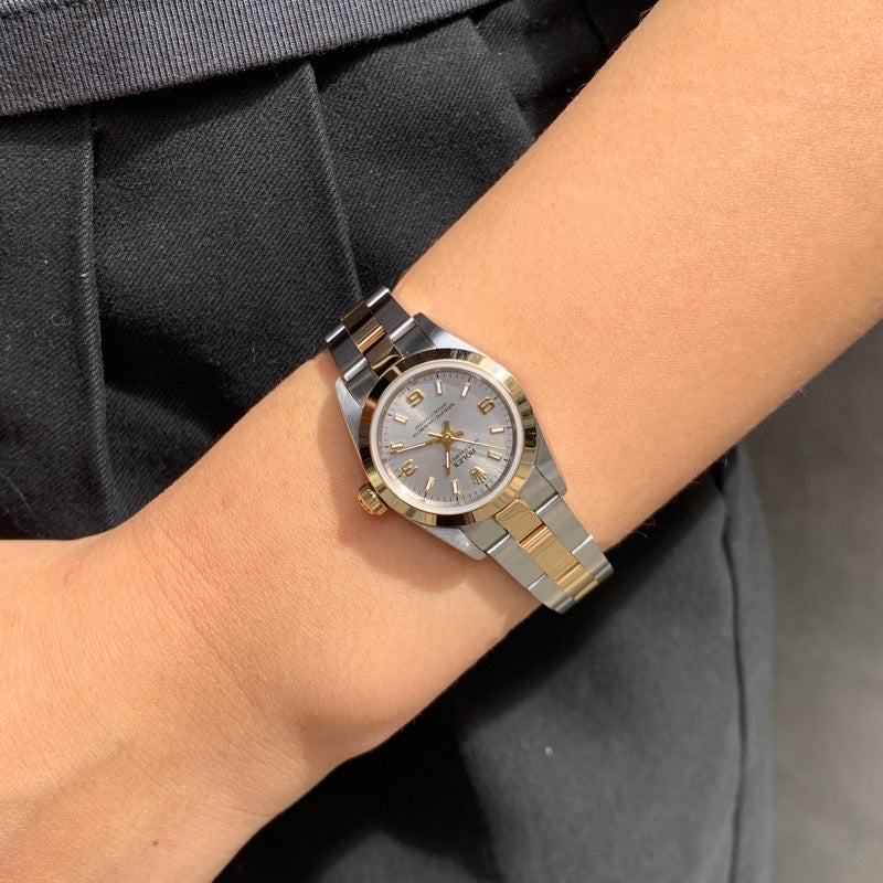 Oyster Perpetual Silver Dial Two-Tone 76183