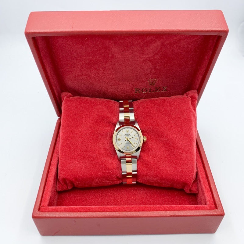 Oyster Perpetual Silver Dial Two-Tone 76183