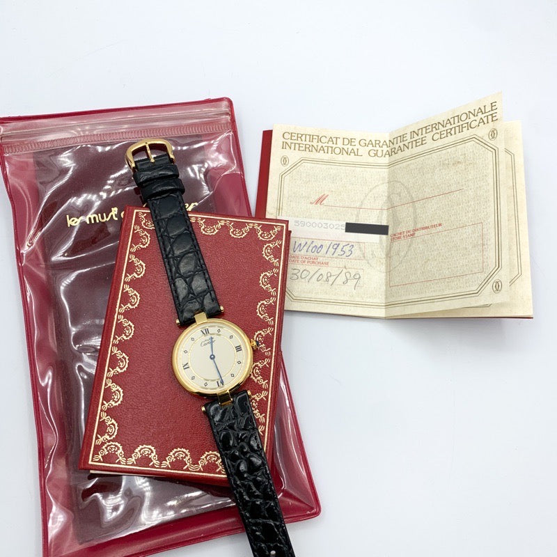 Vendôme LM 菱形罗马数字表盘 金色