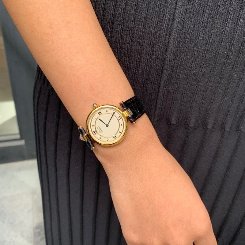Vendôme LM 菱形罗马数字表盘 金色