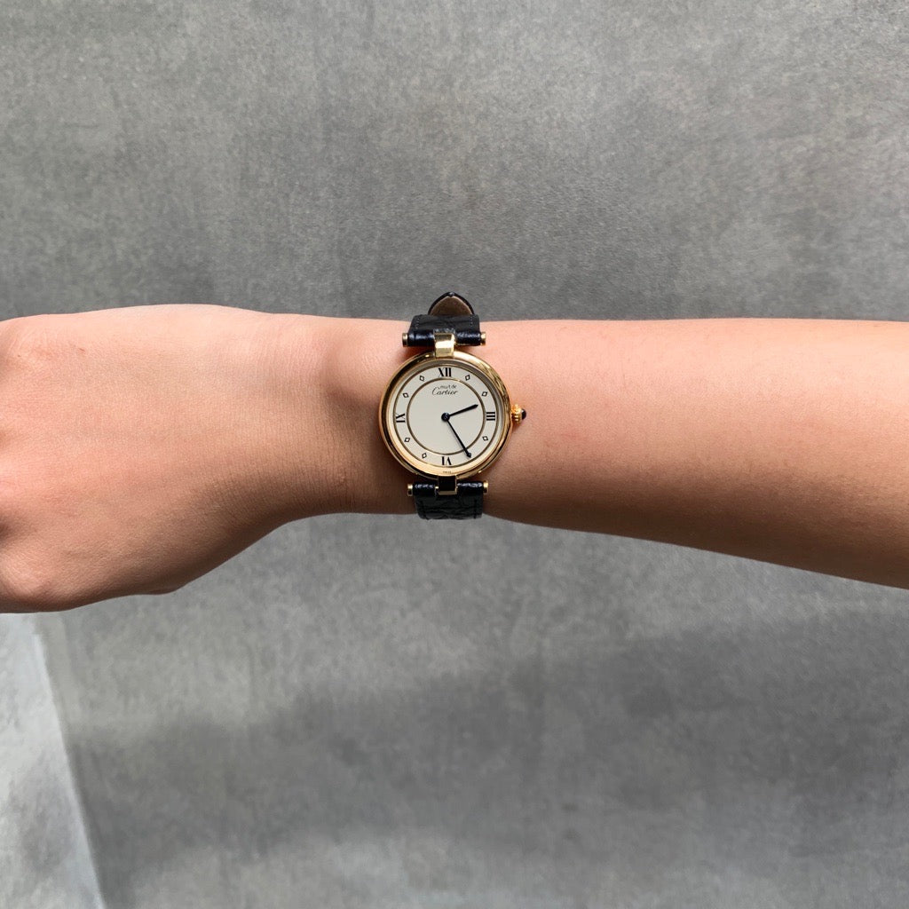 Vendôme LM 菱形罗马数字表盘 金色