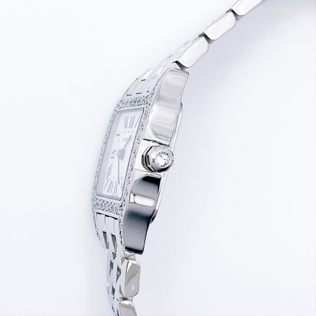 Santos de Cartier SM SS Diamond 